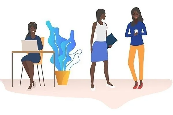 Working African Women- Vector