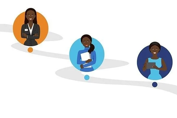 Professional african woman-vector